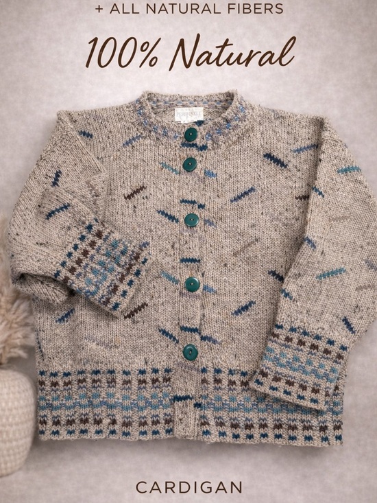 Sweaters - Periwinkle Vintage Wool Blend Cardigan Neutral Knit Button Front Cottagecore